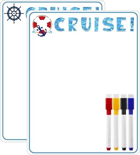 Magnetic Dry-Erase Message Board for Cruise Cabin