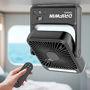 Magnetic Cruise Approved Fan with Night Light, 10000mAh Ultra-Slim Travel Fan, 4-Speed, Hook Design, Portable Fan for Cruise Ship Cabin, Bedroom Sleeping, Camping, Travel & Cruise Essentials 2026